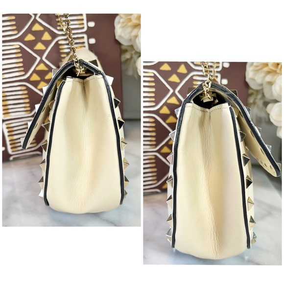 Valentino Garavani Valentino Garavani Rockstud Mini Leather Saddle Crossbody Bag - Picture 11 of 12